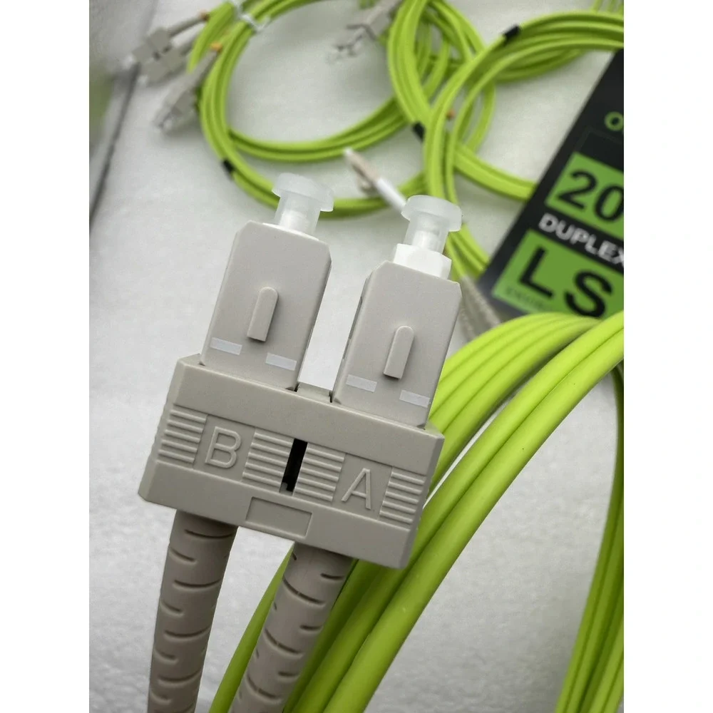 6 Pack LC to SC Fiber Patch Cable,3M OM5 Multimode 1/10/40/100Gbs Fiber Jumper..